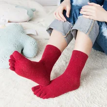 Носки Без Пятки средней длины; сезон осень-зима; шерстяные женские однотонные носки с шерстяным носком; однотонные дезодорирующие Плотные хлопковые носки; стиль