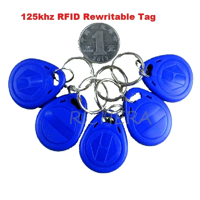 USB 125khz RFID ID card Read-write Device Copier Duplicate Compatible EM4100 EM4305 T5577 Rewritable Card & 5pcs Writable Tag