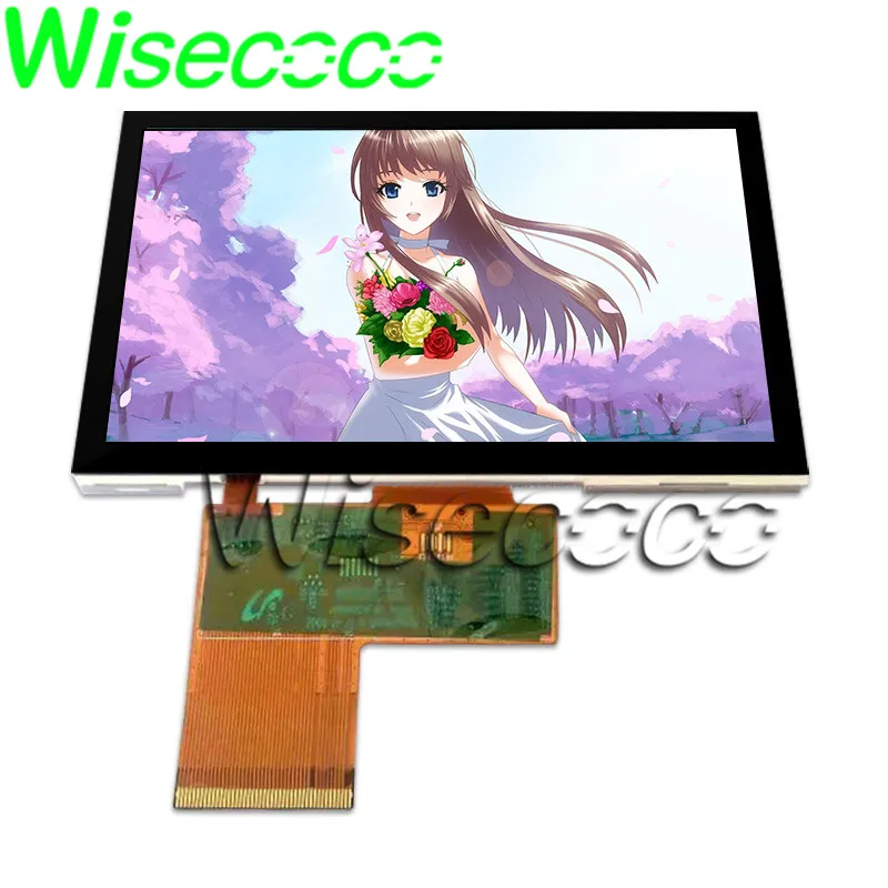 Wisecoco LMS430HF18 ЖК-экран 4 3 дюйма 480X272 TFT дисплей + сенсорная панель Широкий угол обзора