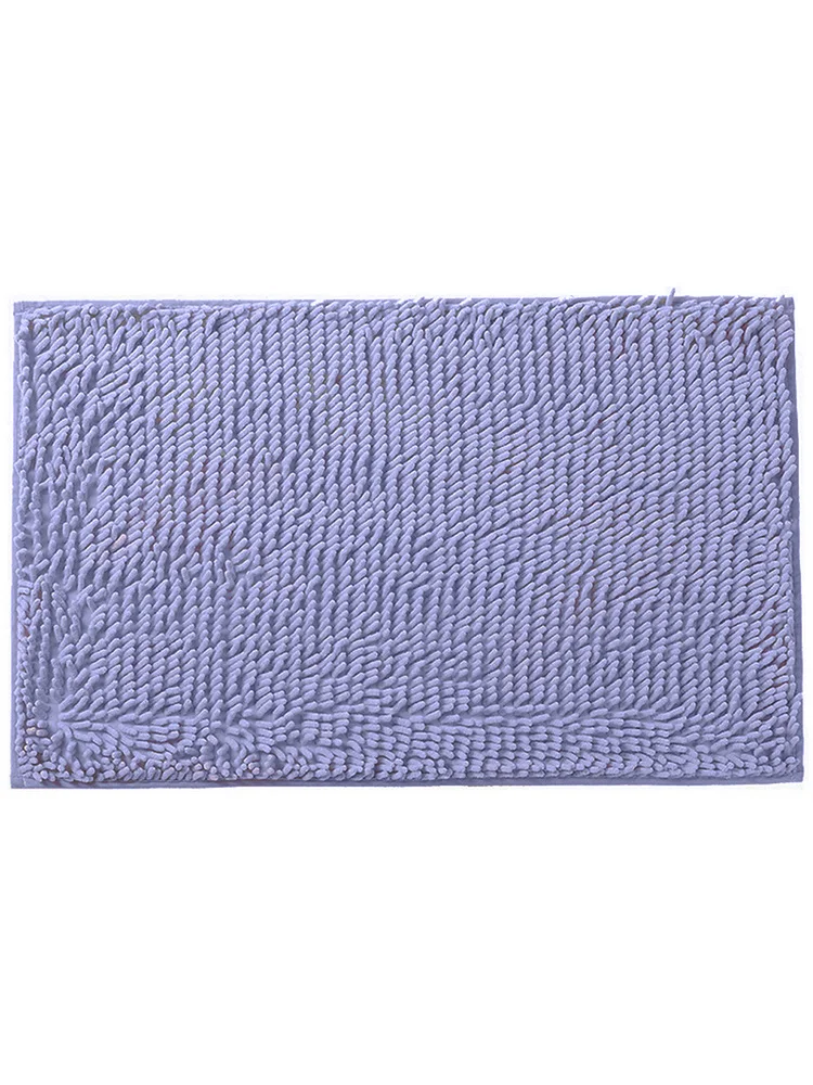 Bath Mat Shaggy Microfiber Soft Bathroom Shower Rug Non-Slip Backing 4 Colours new