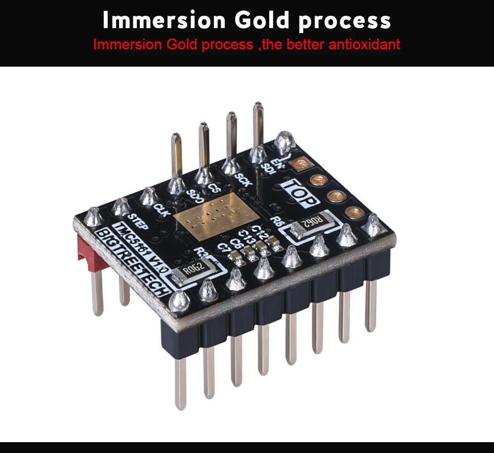 BIGTREETECH TMC5161 V1.0 SPI шаговый двигатель драйвер высокой мощности 3d принтер части VS TMC2209 TMC2130 TMC5160 для SKR V1.3 PRO