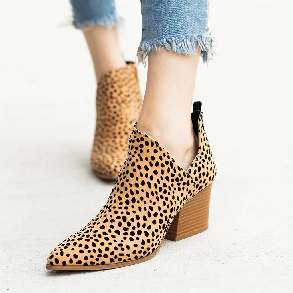

Rome Snake Print Winter Boots Women Solid Large Size Thin Med Heels Zipper Short Boots Shoes Scarpe Donna Ankle Boots For Women