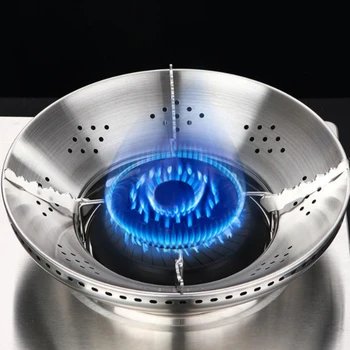 

Stainless Steel Gas Cooker Support Windproof Cover Gathering Ring Gas Stove Bracket New Cookware Partblet
