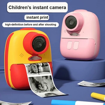 

Sports Photography Camera Dual Lens Digital Camera with 32G Memory Card Childrens Instant Printing SLR Mini Toy Brithdays Gift