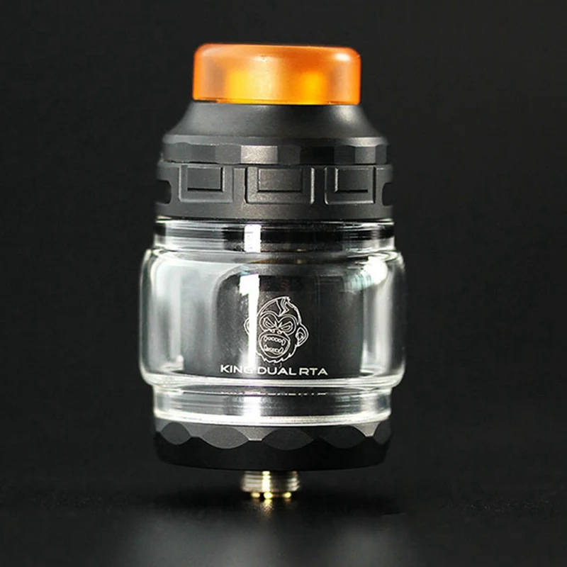 2019 Coil Father King Dual RTA 4 мл DIY обслуживаемый атомайзер резервуар с двумя стойками 24 мм