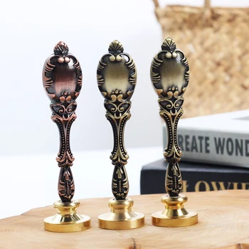 

2.5cm/3cm Seal Stamp Plant Seal Flower Seal Wax set Retro Metal Card Sealing Wax Scrapbooking Stamps Wedding Decor Invitation