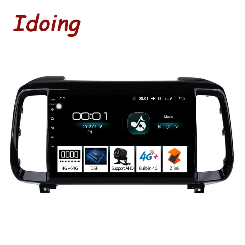 Discount Idoing 9"4G+32G Octa Core Car Radio Multimedia Android 8.1 8,1 Video Player Navigation GPS For Hyundai IX 35 2018 2019 NO 2 DIN 1