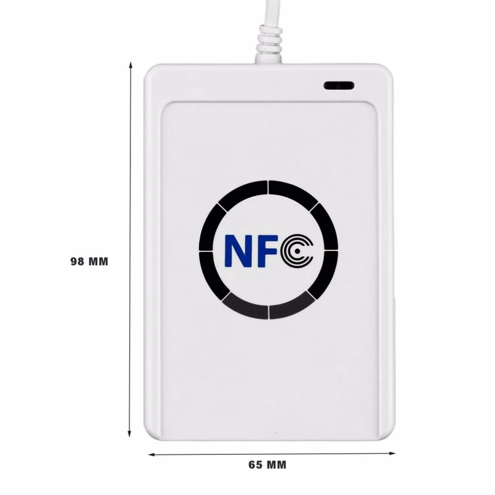 ACR122U RFID считыватель смарт-карт NFC Писатель Копир Дубликатор записываемый клон программное обеспечение USB для ISO14443 протокол S50