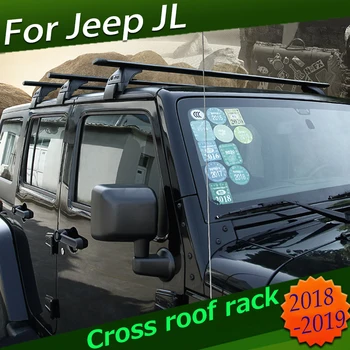 

For JEEP Wrangler JK 2007-2017 Wrangler JL 2018 2019 2020 2021 Aluminum Alloy Cross Roof Rack bar baggage luggage rack