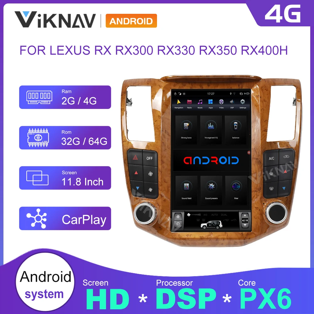 Android Car Radio For Lexus Rx Rx300 Rx330 Rx350 Rx400h 20042008