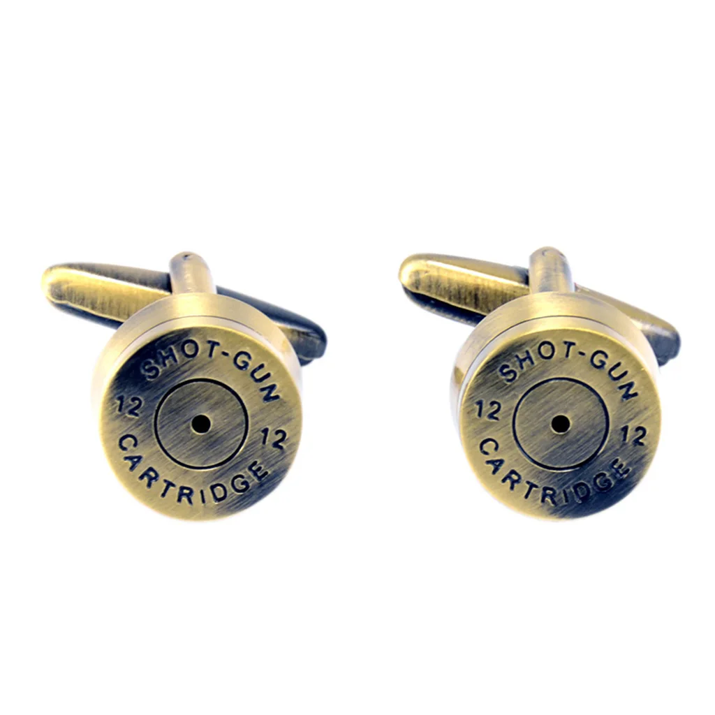 Vintage Bullet Design Cufflinks Mens Shirt Business Cuff Link Wedding Gift