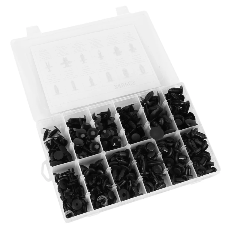 Other Parts & Accessories 240Pcs Bumper Retainer Clips Car Plastic