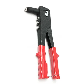 

Pop Rivet Gun Kit Manual Hand Riveter Heavy Duty Tool Repair 40 Rivets Red