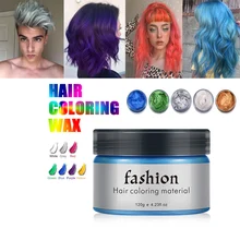 Одноразовая краска для волос, воск серебристо-серый, быстрое формование, сильная фиксация, временная краска для волос, гель, грязь, легко мыть, для укладки волос, крем для цвета