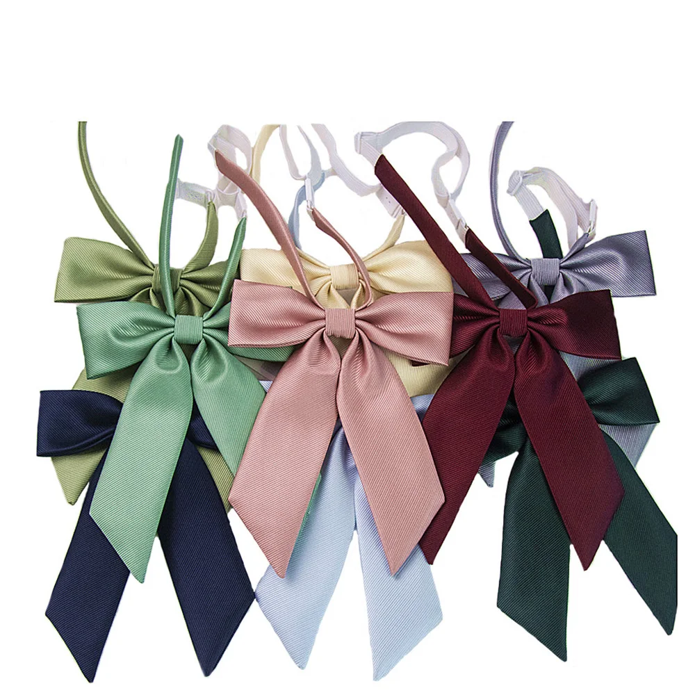 

Новый однотонный галстук-бабочка для воротника, женский милый галстук-бабочка, японский галстук-бабочка для девочек, галстук-бабочка, костюмы, форма Jk, аксессуары