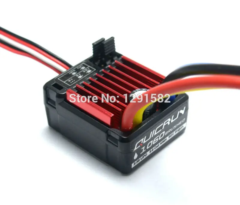 

Hot Hobbywing QuicRun 1060 60A Brushed ESC for 1/10 Brushed Speed Controllers RC car Waterproof