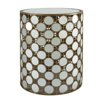 

60cm High Mirror Glass Coffee Table / 48cm Round Mirror Tabeltop of 5mm Thickness Glass