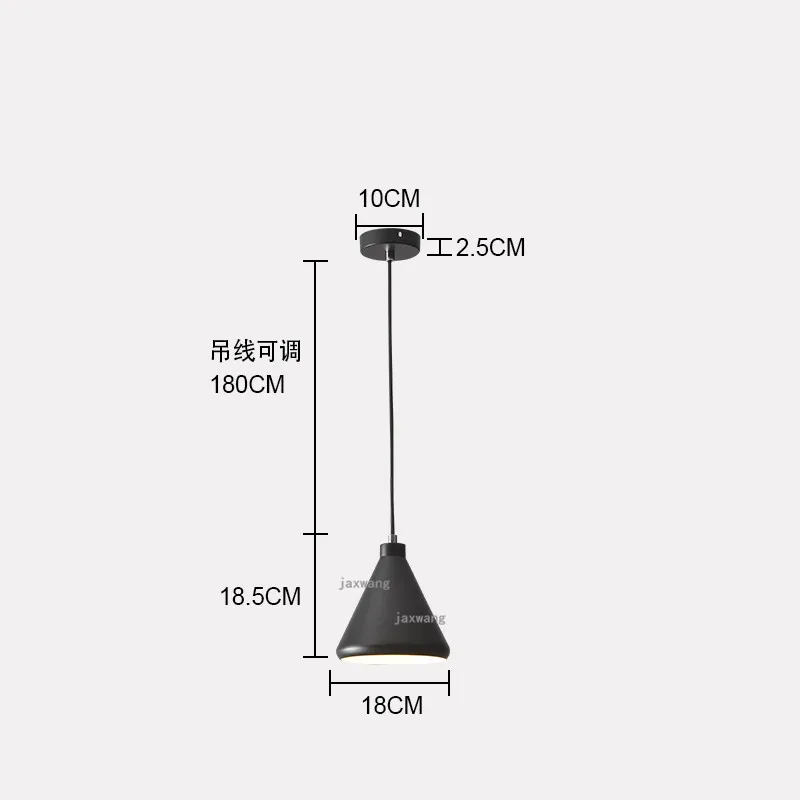 Скандинавский светодиодный подвесной светильник s бар светильник ing светильник Лофт подвесной светильник для гостиной подвесной светильник для кухни - Цвет корпуса: Black