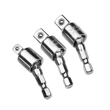 

Socket Adapter Universal Joint Set Angle Extension Bar 1/4" 3/8" 1/2" 360 Degree Rotary Torque Wrench