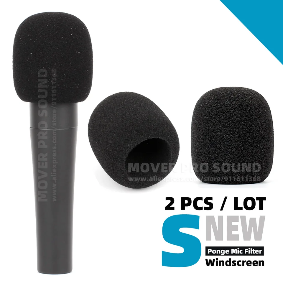 SM57 Pop Filter Foam Cover - Mic Windscreen with Furry 【SHURE】SM57 【ソフトケース、ホルダー、ウインドスクリーン SHURE SM57 ウィンドスクリーン付き 中古品