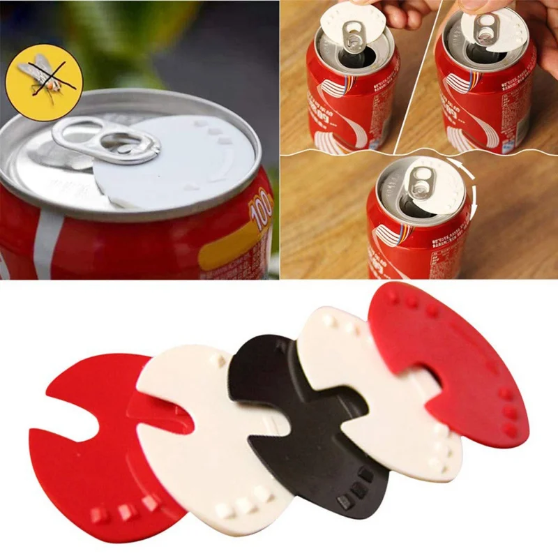 

5pc Can Convert Soda Savers Tops Snap On Cold Beverage Leakproof Can Caps Can Lid Dust Free Sealer Cup Accessories color Random