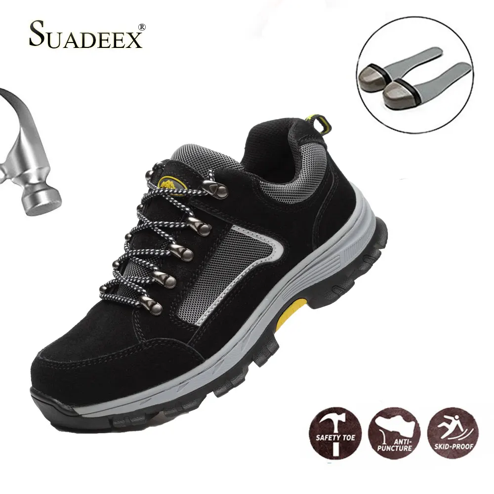 SUADEEX/защитная Рабочая обувь; мужские зимние ботинки со стальным носком; Строительная обувь; защитные ботинки; Рабочая защитная обувь