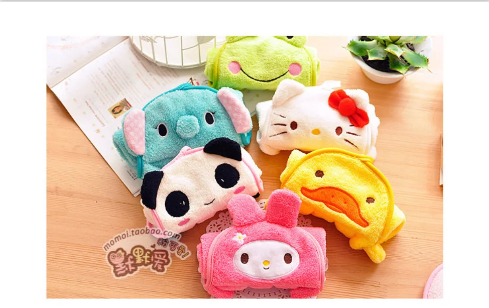 Colorful Sweet Candy-Colored Super Soft Coral Velvet Cartoon Towel Creative Can Hang Towel Hand Towel MMA