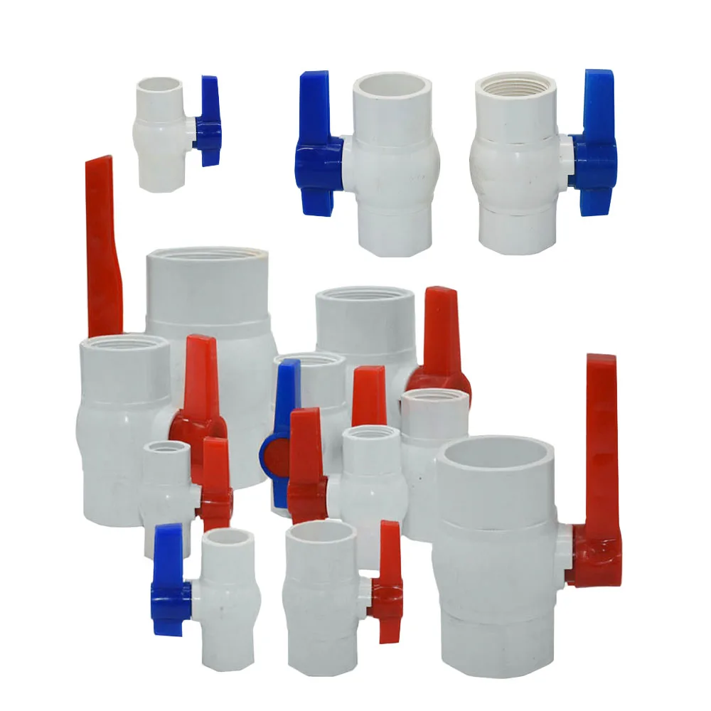 Pvc Tube Connector 20/25/32/40/50/63/75mm Tee Elbow Straight Joint Plastic Welding Coupler Farm Irrigation Water Pipe Fitting