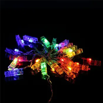 

Led Transparent Clip Light String Photo Clip Battery Light Usb Battery Box Supply Plug-In String Light
