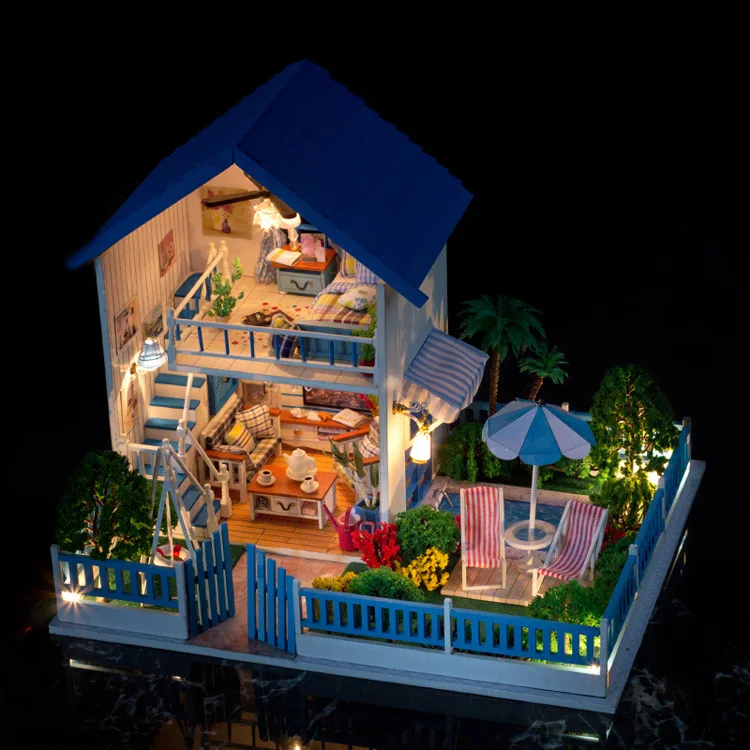 

Interest Yi Ya DIY Hut Handmade Assembled Architecture Model Educational Toy Birthday Gift Can Be Set