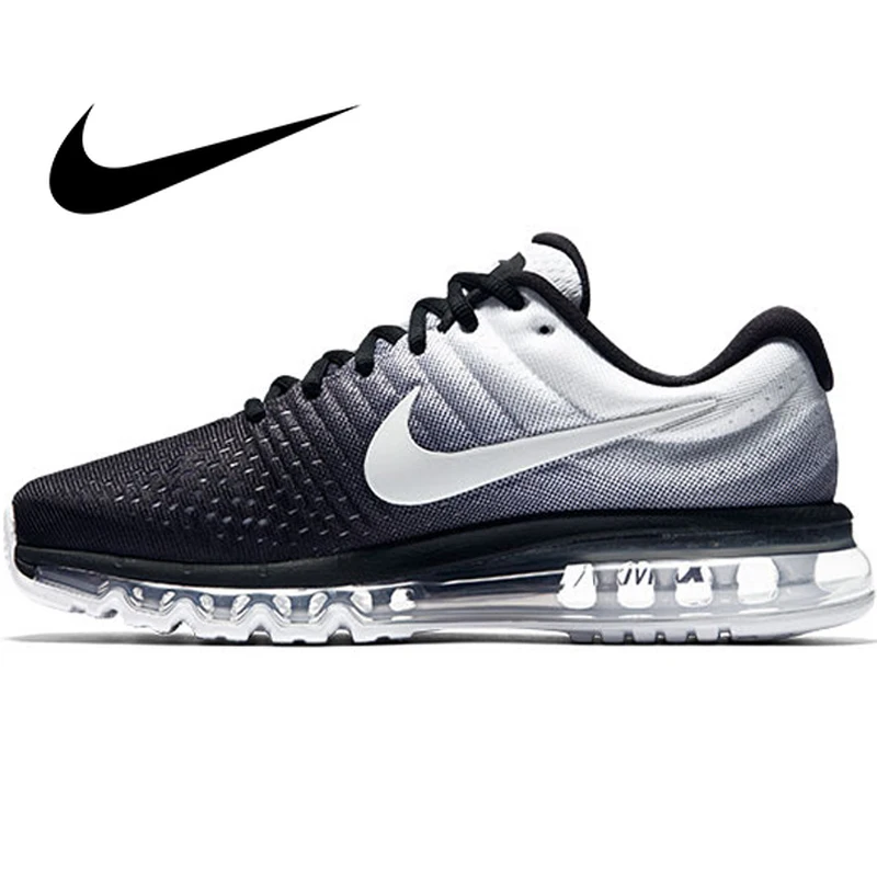 Оригинальные Nike AIR MAX 2017 мужские кроссовки для бега спортивные уличные сетчатые