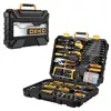 DEKO DKMT198 Socket Wrench Tool Set Auto Repair Mixed Tool Combination Package Hand Tool Kit with Plastic Toolbox Storage Case ► Photo 2/4