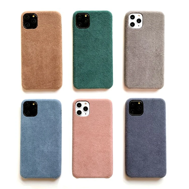 Модный теплый Гладкий замшевый Меховой чехол s для iphone 11 Pro Max чехол для телефона для iphone XR XS Max X 7 8 Plus задняя крышка чехол