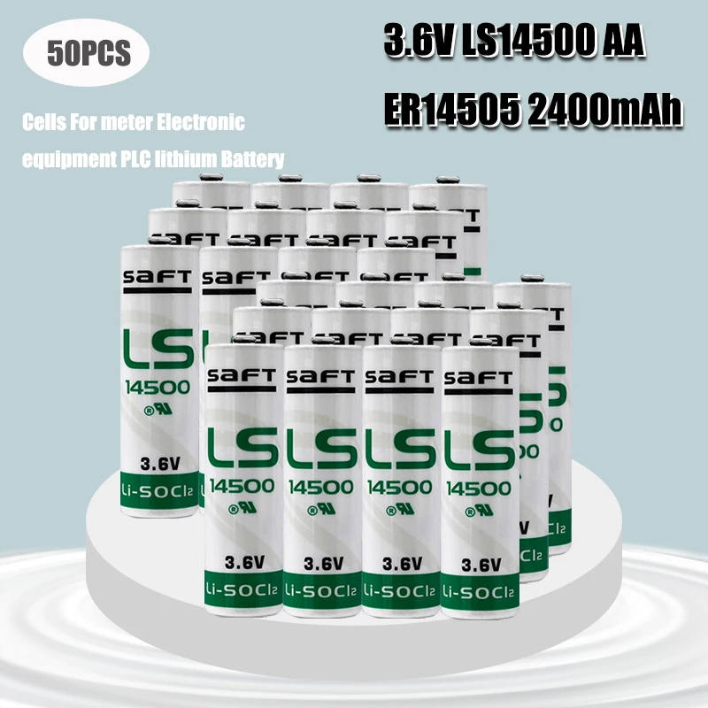 50 шт. САФТ LS14500 счетчик воды Счетчик электроэнергии PLC оборудования для Батарея 3 6
