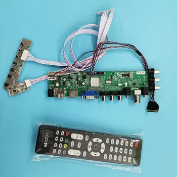 

Kit for LP156WH4(TL)(A1)/(TL)(N1) LED 15.6" TV controller board DVB-T DVB-T2 VGA remote 1366X768 40pin HDMI Signal digital USB