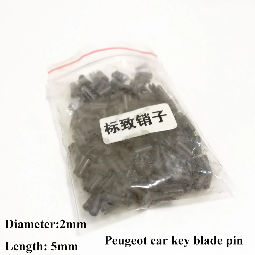 2*5MM Key Pin For Peugeot Car Key Blade Fixing Pin Car Remote Blade Strong Iron and Steel 100Pcs/200Pcs car remote key car key