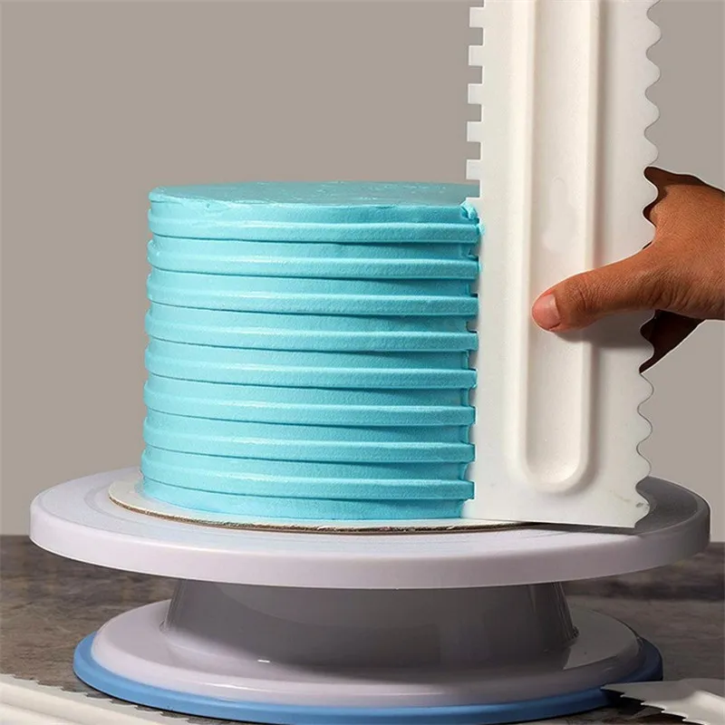 

4YANG Cake Decorating Comb Icing Smoother Cake Scraper Pastry 6 Design Textures Baking Tools VIP for Cake Tool Dropship