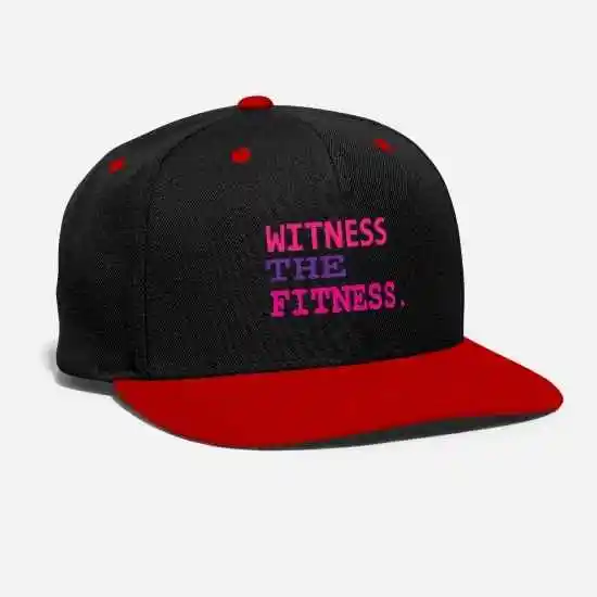 black red WITTNESS фитнес вышитый спортзал подъем приседания веса Бодибилдинг Fit тренировка Кроссфит фитнес цитаты Бейсболка унисекс - Цвет: black red