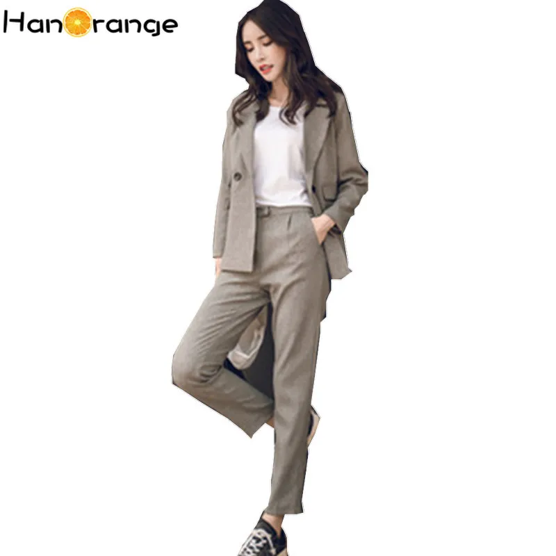 Casual Spring Autumn OL Pants Suit Temperament women Two Pieces Set Casual Spring Autumn OL Pants Suit Temperament women Two Pieces Set