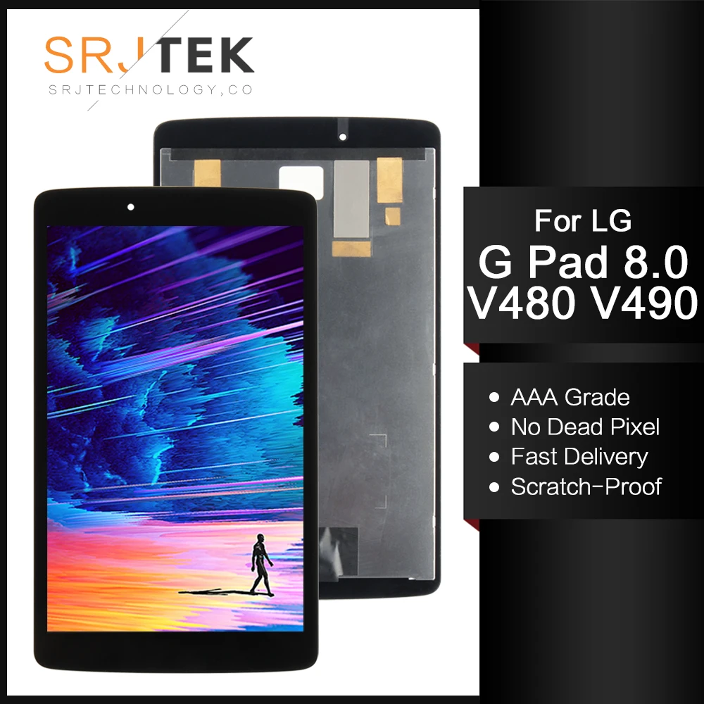 Srjtek For LG G Pad 8.0 V480 V490 LCD Display Matrix Touch Screen