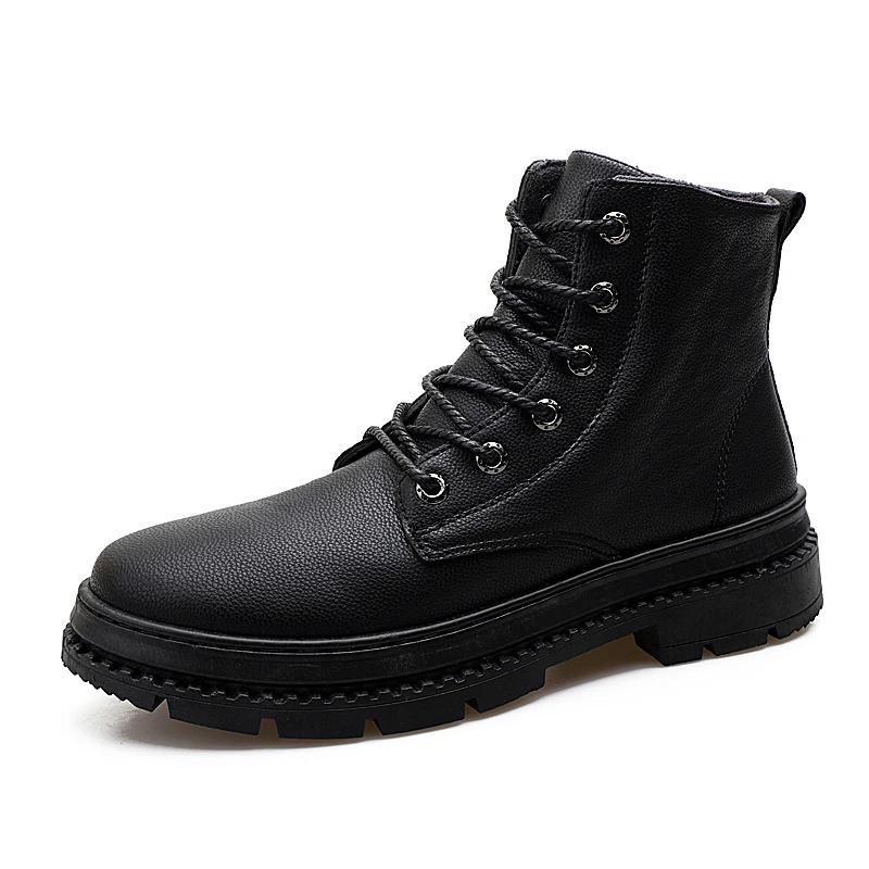High Quality Genuine Leather Autumn Men Boots Winter Waterproof Ankle Boots Outdoor Working Boots Men's Shoes Trend Wild