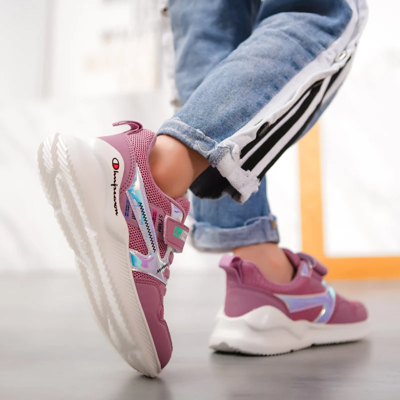 Kids Girls Sports Shoes Cute Children Mesh Sneakers Light Running Shoes Casual for Student Breathable  SD097