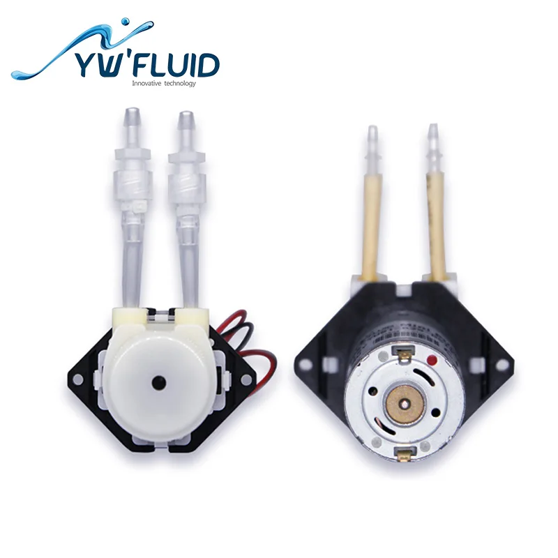 YWfluid Высокое качество 12 В/24 В мини перистальтический насос с двигателем