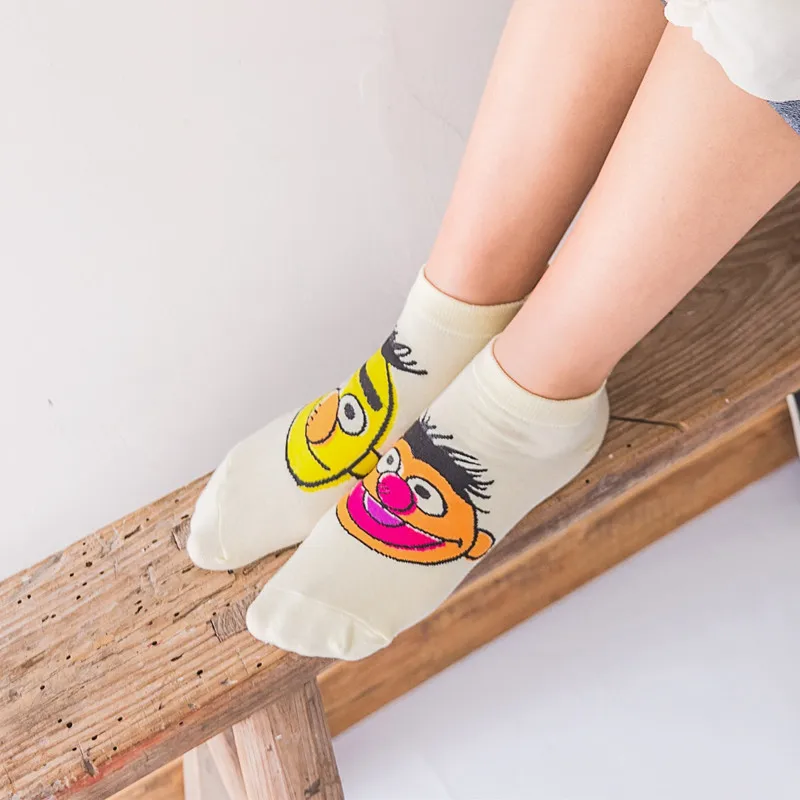 Harakuju women cute cartoon individuality short socks unisex funny hipster Christmas Halloween gift socks