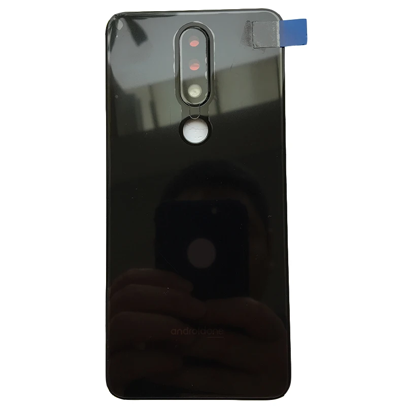 Для Nokia X5 5 1 Plus Новый Оригинальный стеклянный задний корпус задняя крышка