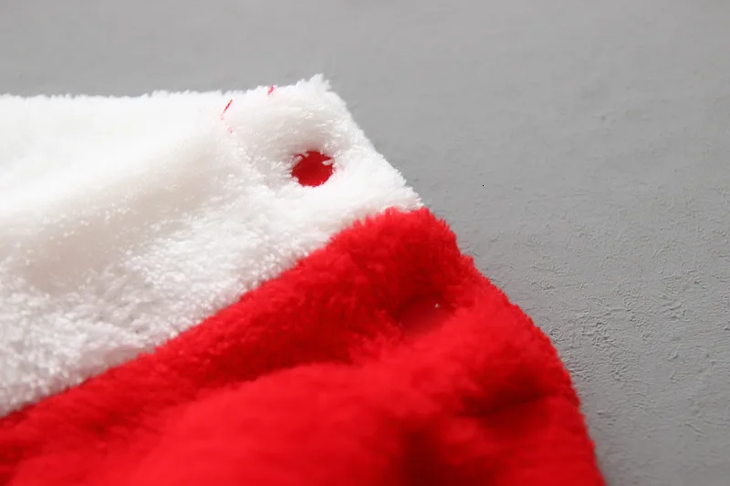 Одежда для маленьких мальчиков зимний Рождественский комбинезон для новорожденных, модный детский комбинезон+ шапочка+ нагрудник, 3 предмета, Красная рождественская одежда для малышей