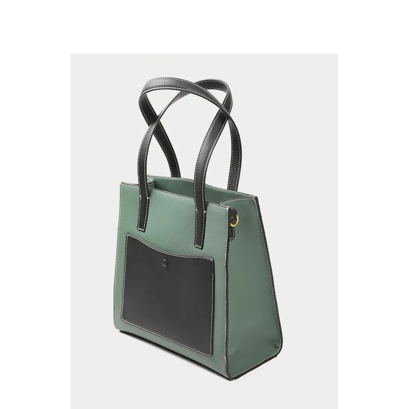 

Large-capacity fashion high-grade color matching atmosphere portable tote bag 2020 new wild single shoulder bag tide