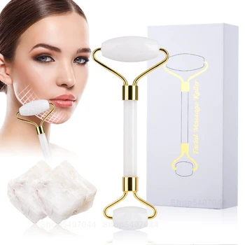 Boxed White Jade Face Massager