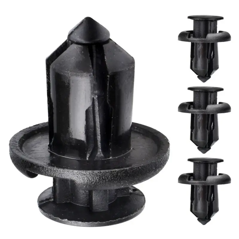 50 шт. пластиковые зажимы бампера 10 мм капот Push фиксатор заклепок Крепеж для Honda UK