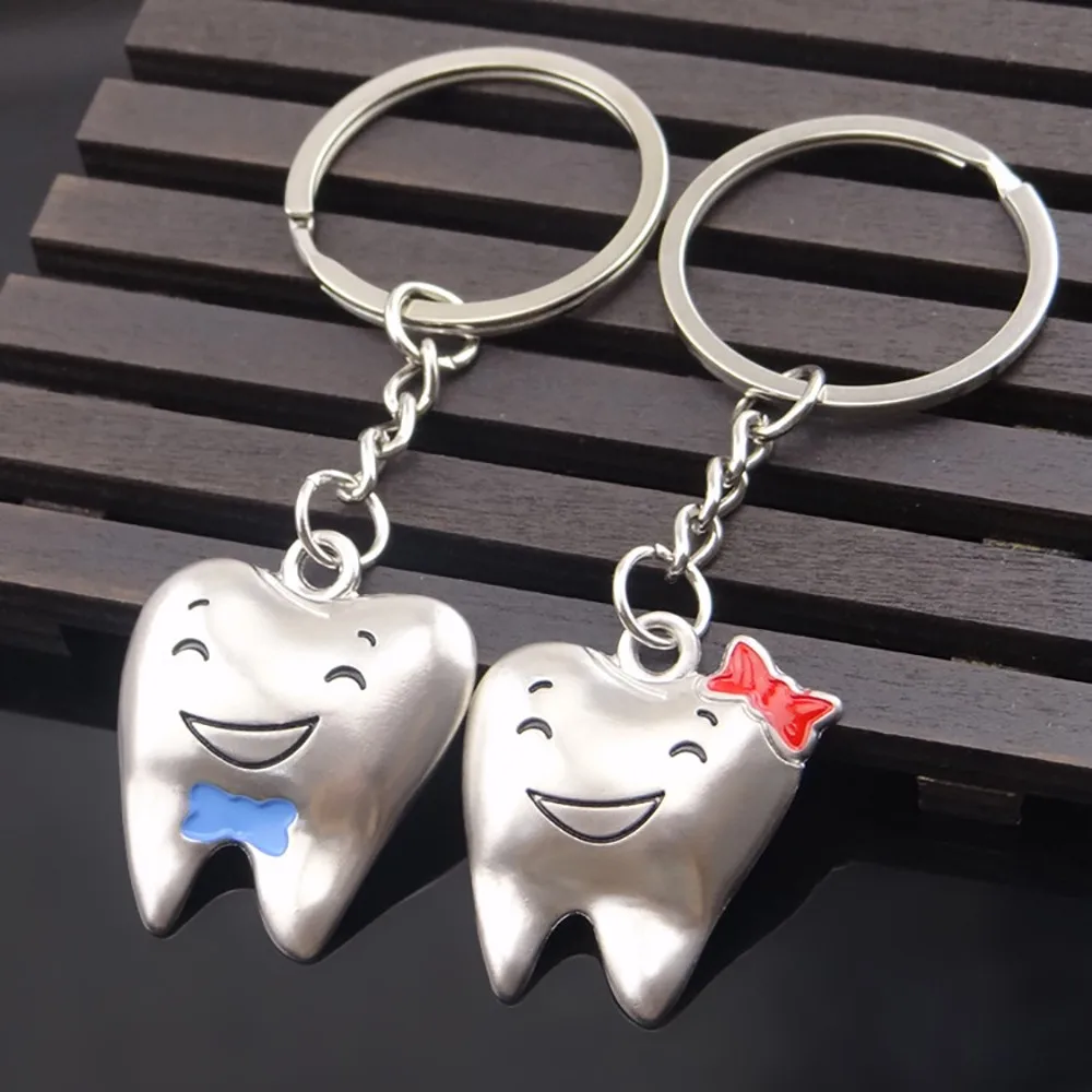 Фото Новый дизайн милый креативный металлический брелок для ключей с зубцами в виде